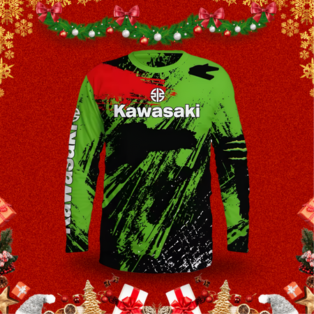 01 Kawasaki-Camiseta De Manga Larga Unisex